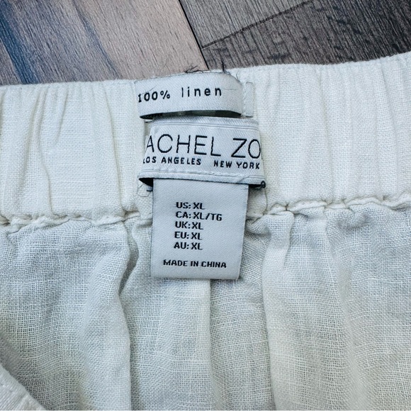 Rachel Zoe 100% Linen striped midi skirt size XL - Picture 3 of 7